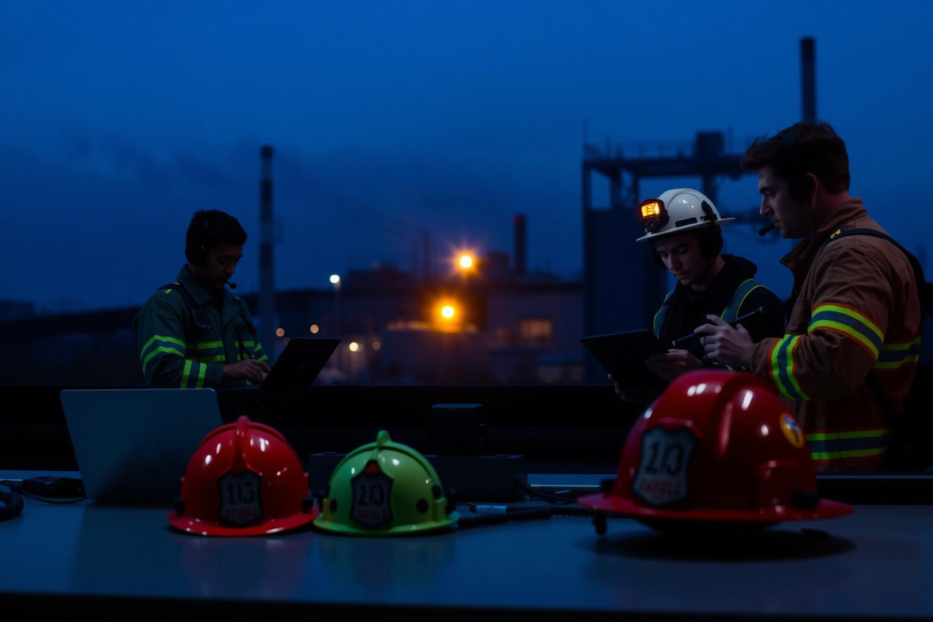 Equipa operacional em coordenação